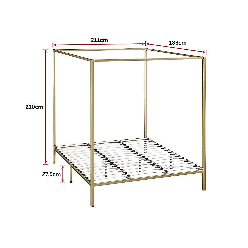 4 Four Poster King Bed Frame - image6