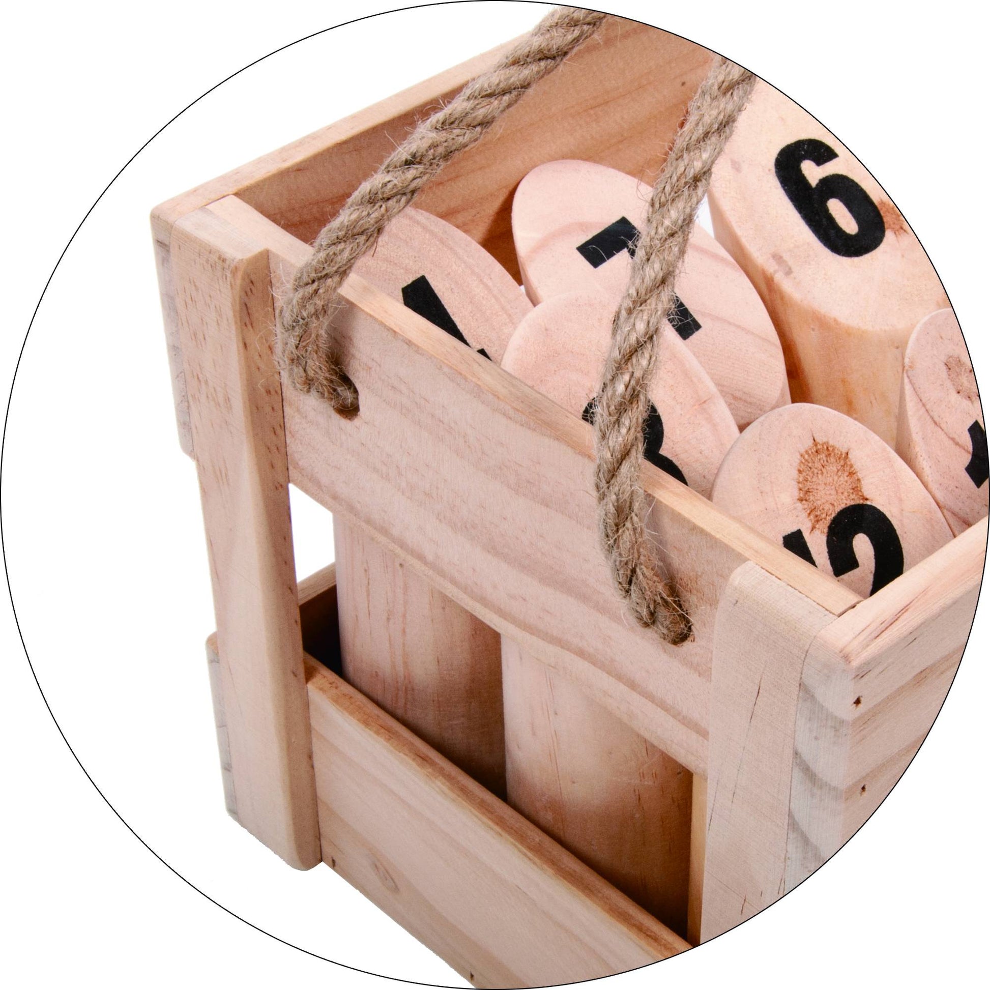 Number Toss Wooden Set Outdoor Games with Carry Case - image4