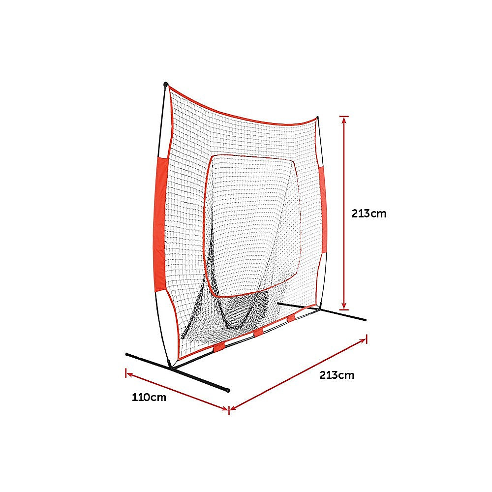 Portable Baseball Training Net Stand Softball Practice Sports Tennis - image9