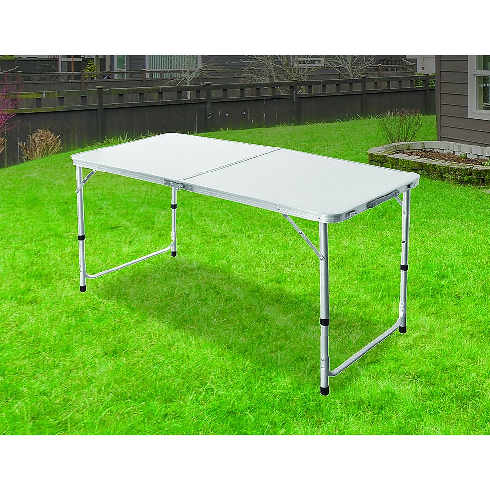 Aluminium Folding Table 120cm Portable Indoor Outdoor Picnic Party Camping Tables - image2