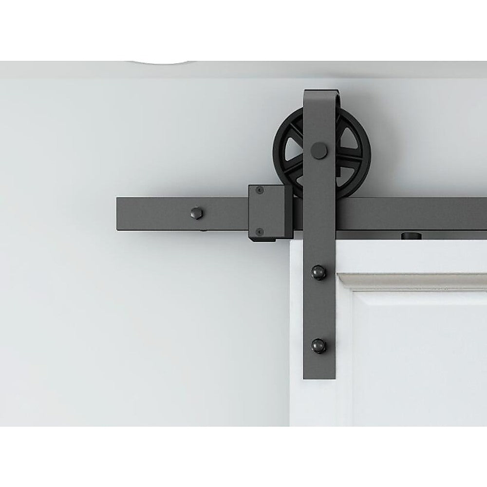 2M Big Spoke Wheel Sliding Barn Door Hardware - image6