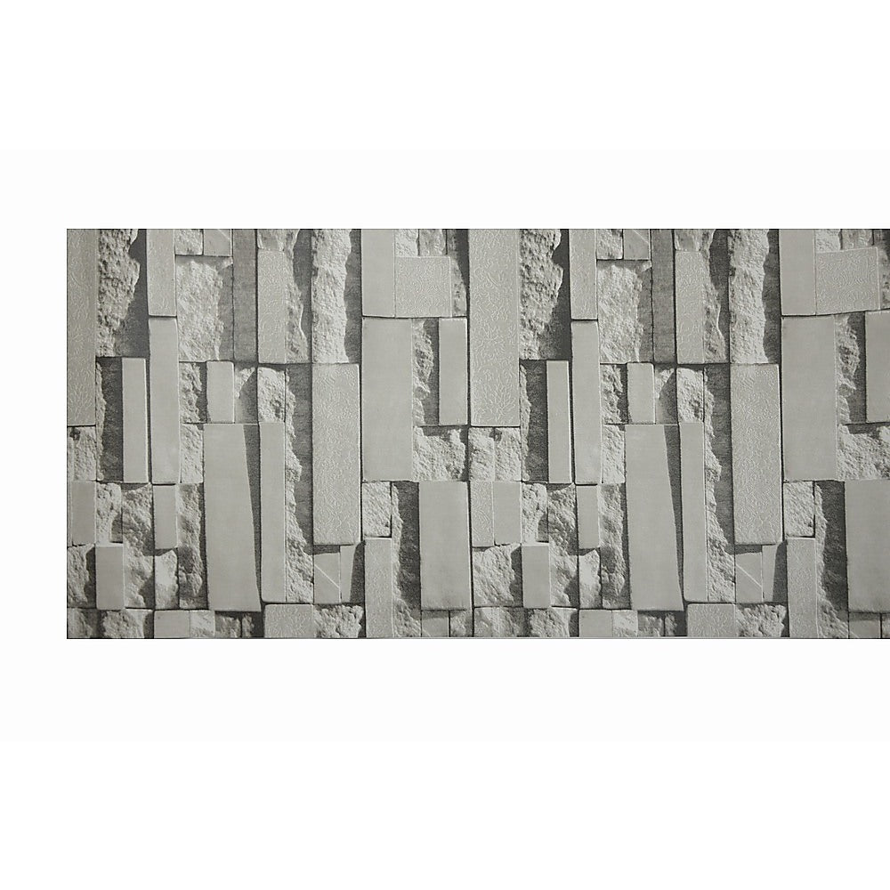 Wallpaper Brick Pattern 3D Textured Non-woven Wall Paper Roll - image3