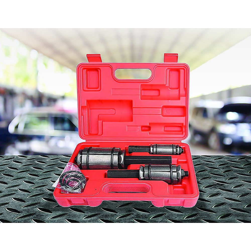 3 Piece Tail Pipe Expander Set Muffler Exhaust Pipe Dent Remover Tool Kit - image2