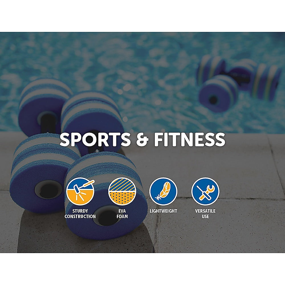 2x Water Aerobics Dumbbell EVA Aquatic Barbell Aqua Fitness - image3
