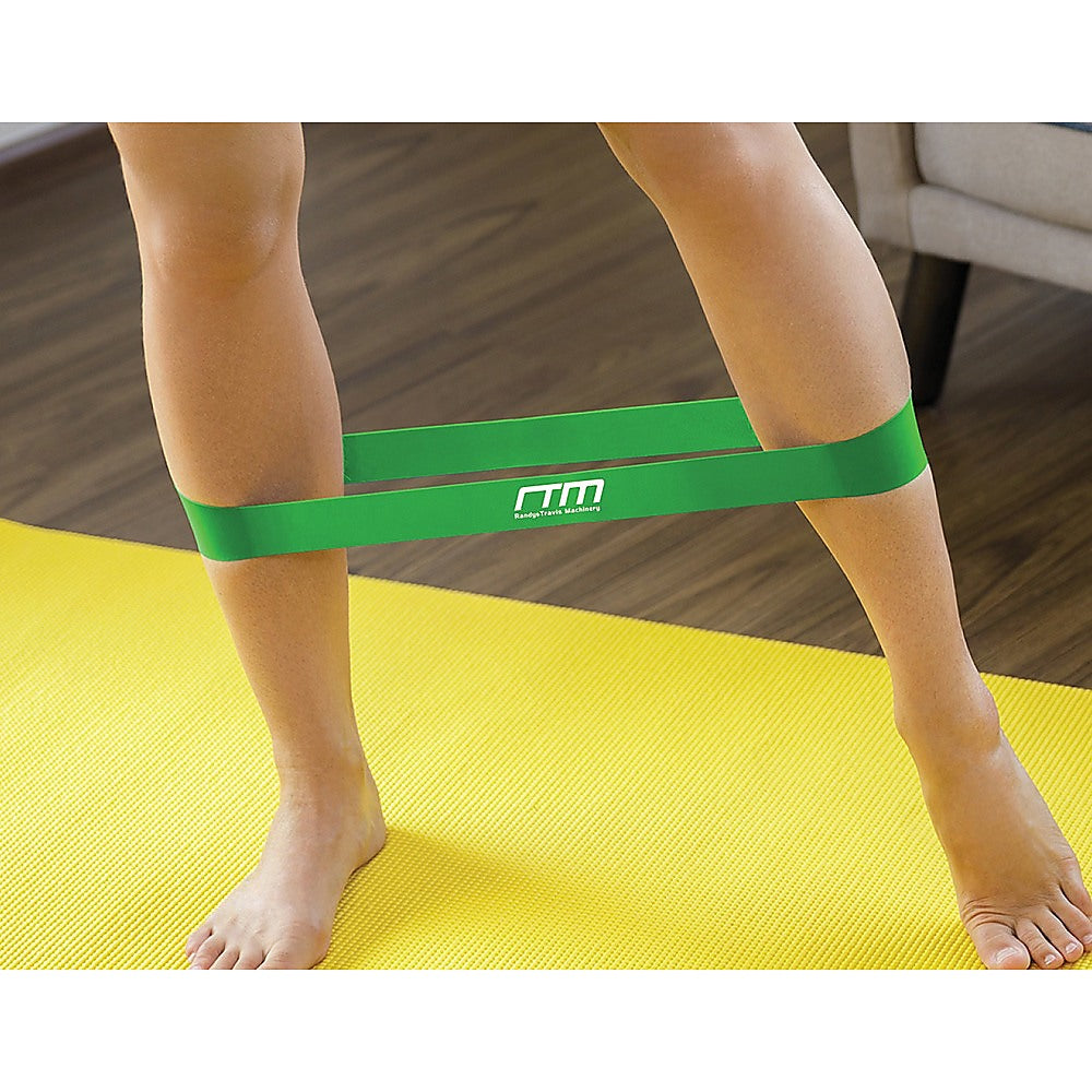 Resistance Band Loop Set of 5 Heavy Duty Gym Yoga Workout - image2