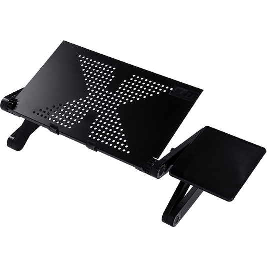 Aluminium Alloy Folding Laptop Computer Stand Desk Table Tray On Bed Mouse - image1