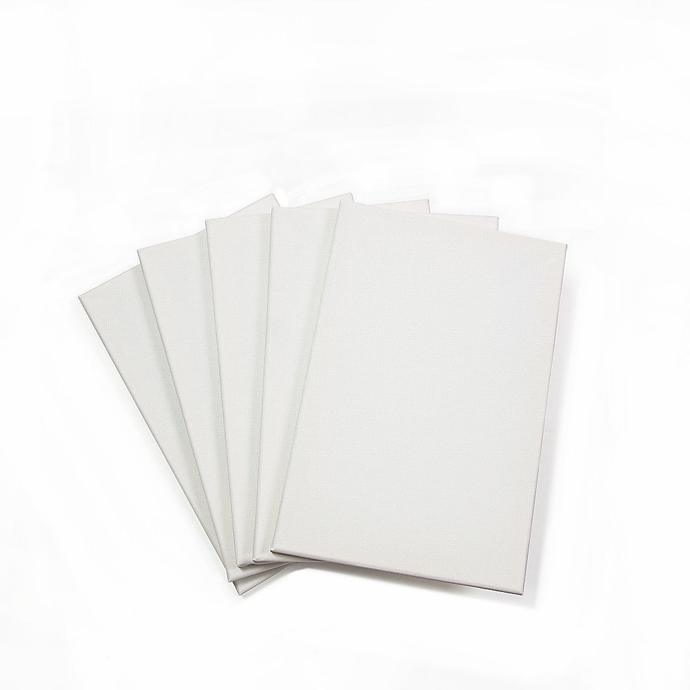 5 pack of 20x30cm Artist Blank Stretched Canvas Canvases Art Large White Range Oil Acrylic Wood - image1