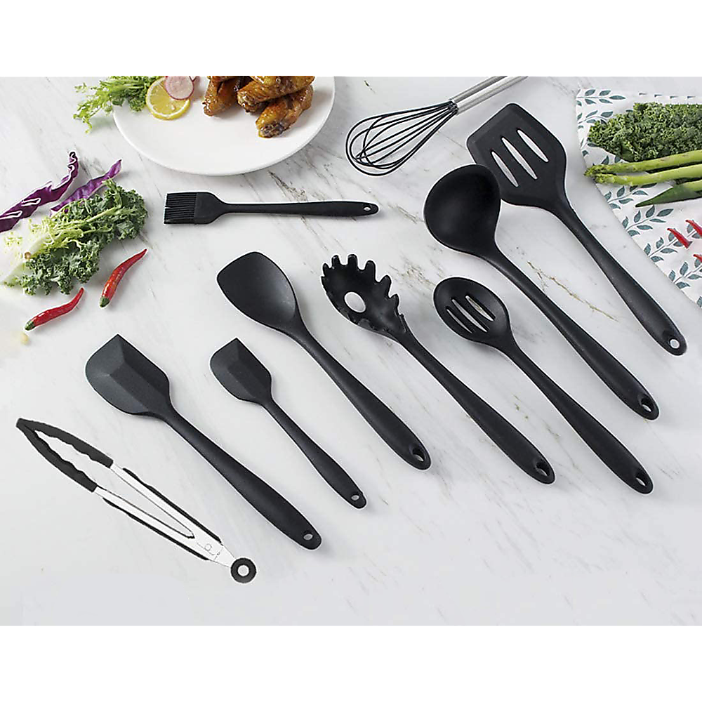 11pcs Kitchen Utensil Set Silicone Heat-Resistant Non-Stick Kitchen Utensils kit - image2