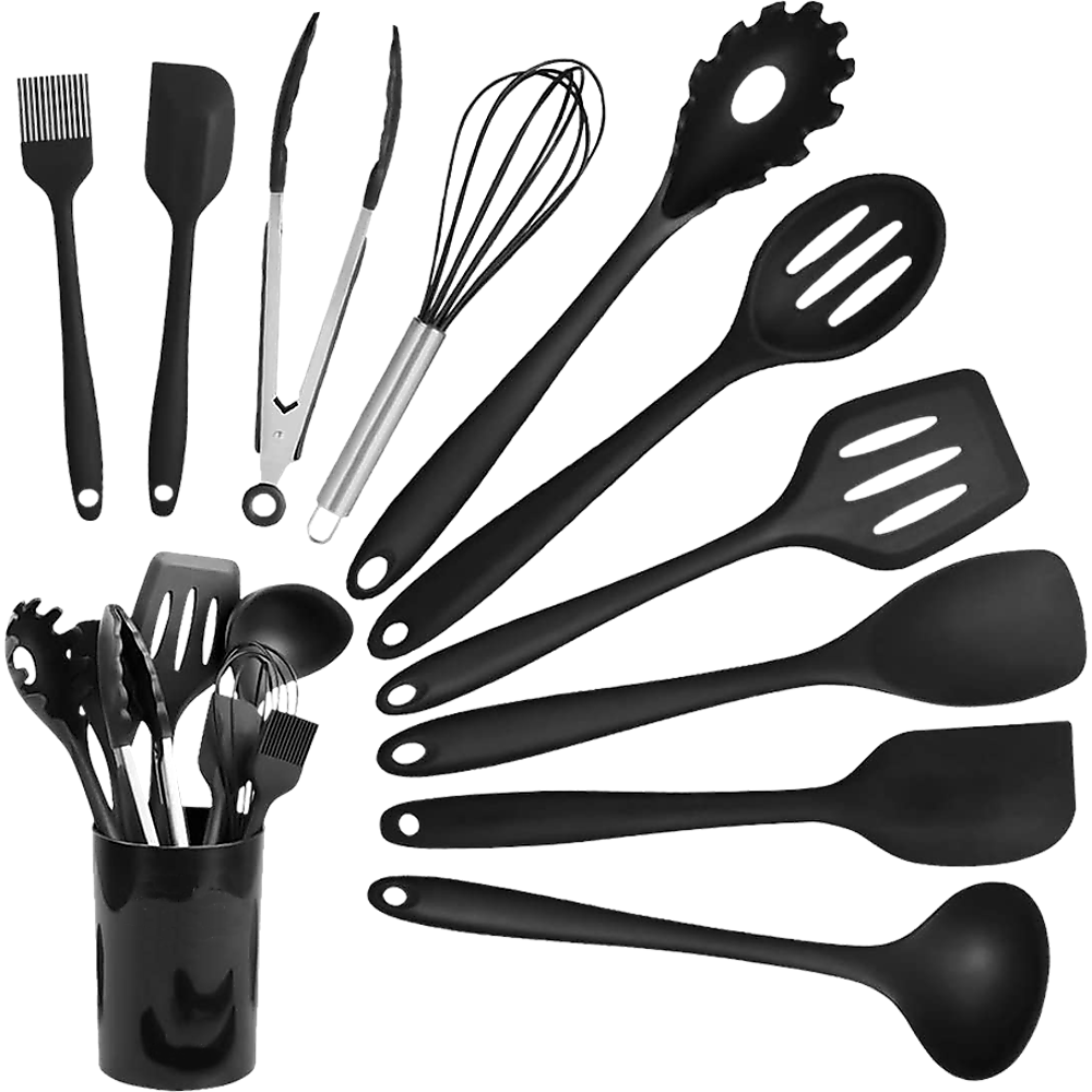 11pcs Kitchen Utensil Set Silicone Heat-Resistant Non-Stick Kitchen Utensils kit - image5