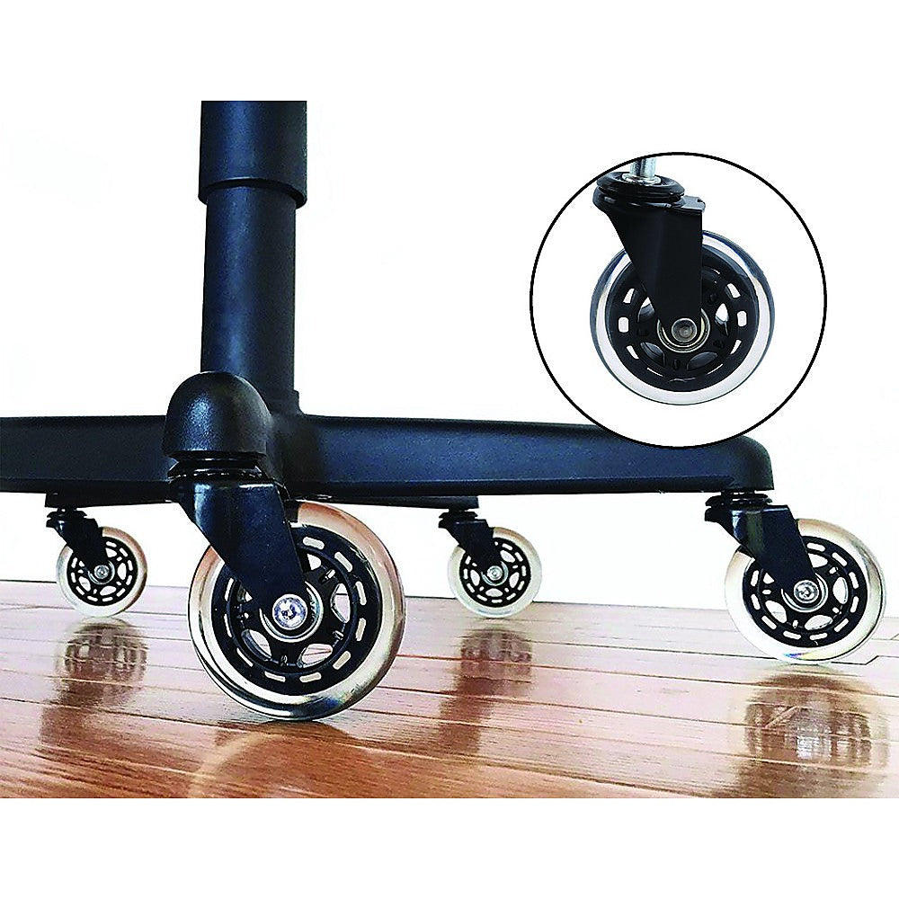 5x Office Chair Caster Wheels Set Heavy Duty & Safe for All Floors w/Universal Fit - image2