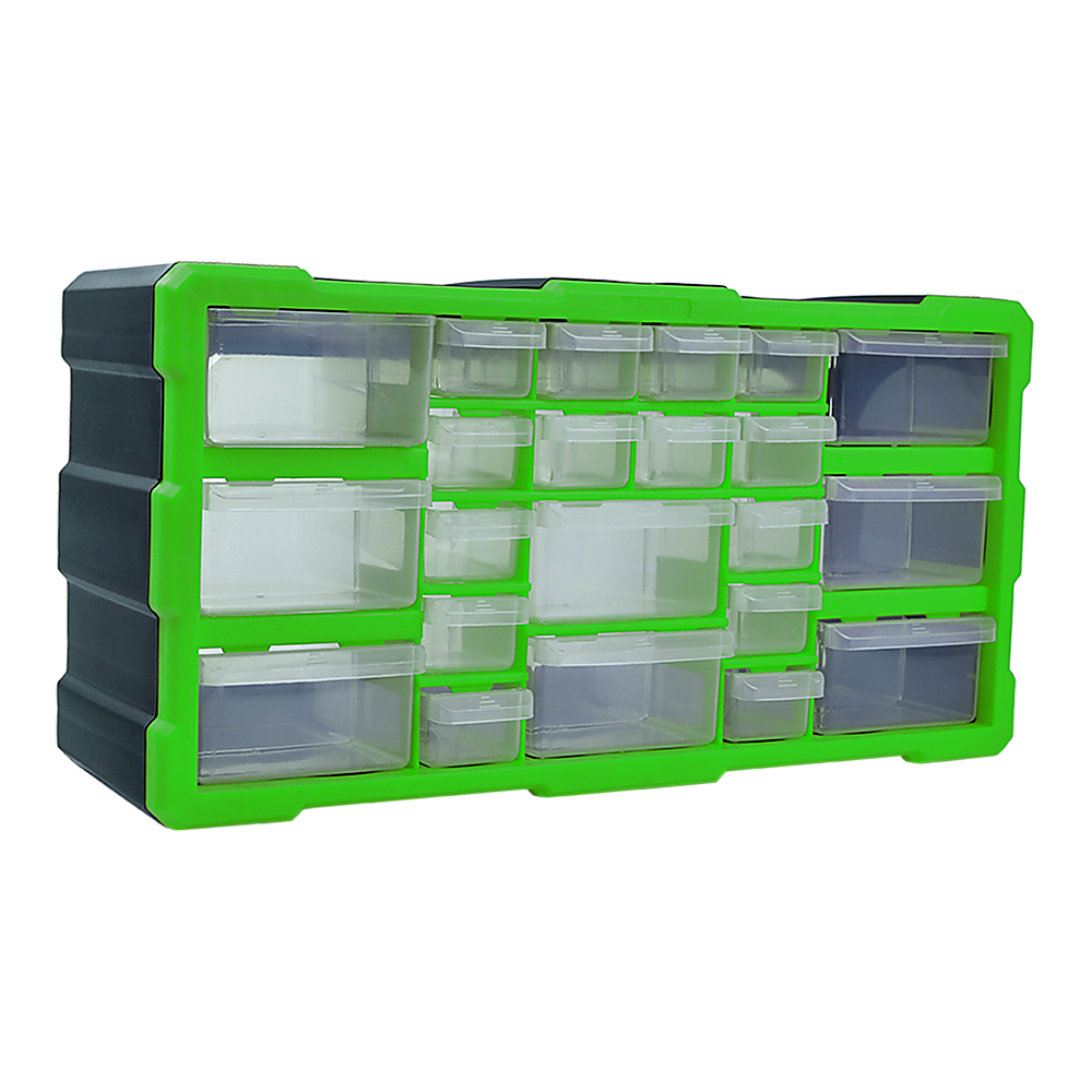 22 Multi Drawer Parts Storage Cabinet Unit Organiser Home Garage Tool Box - image1