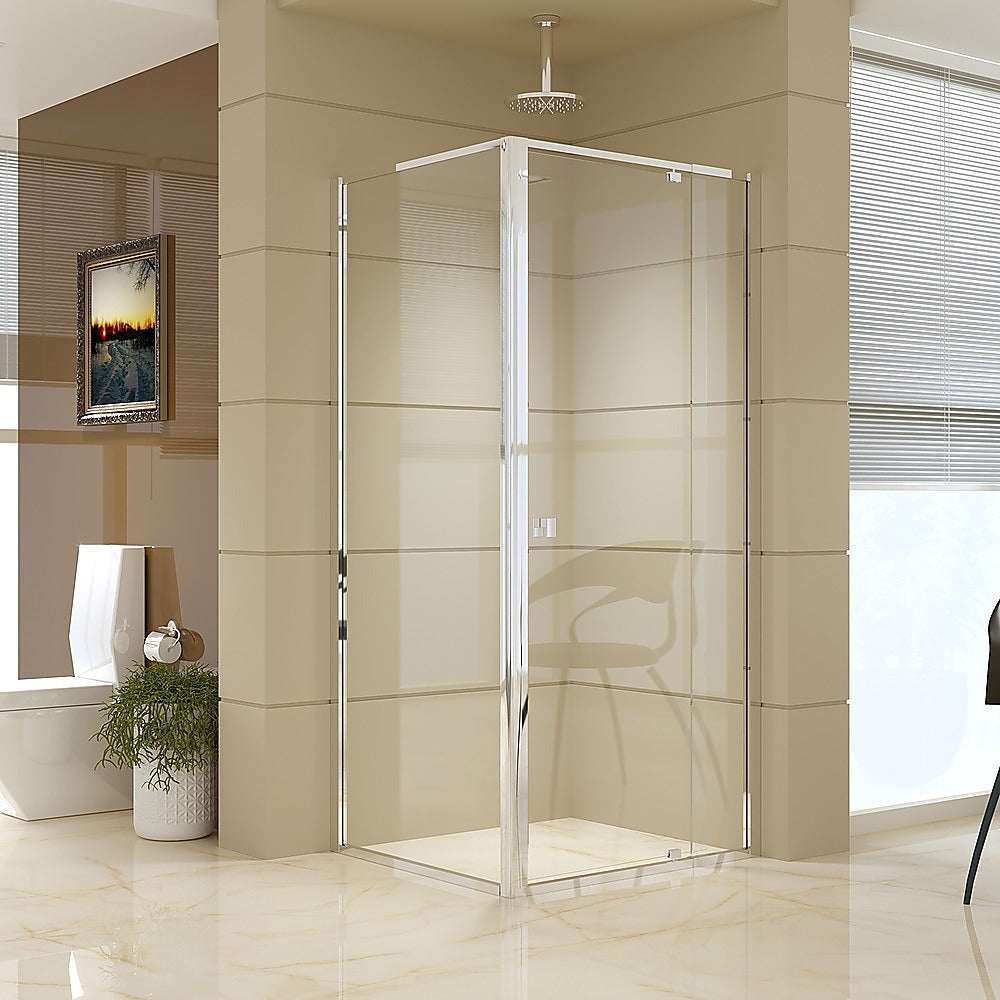 Semi Frameless Shower Screen (82~90)x 195cm & (77~80)x 195cm Side AS/NZS Glass - image2