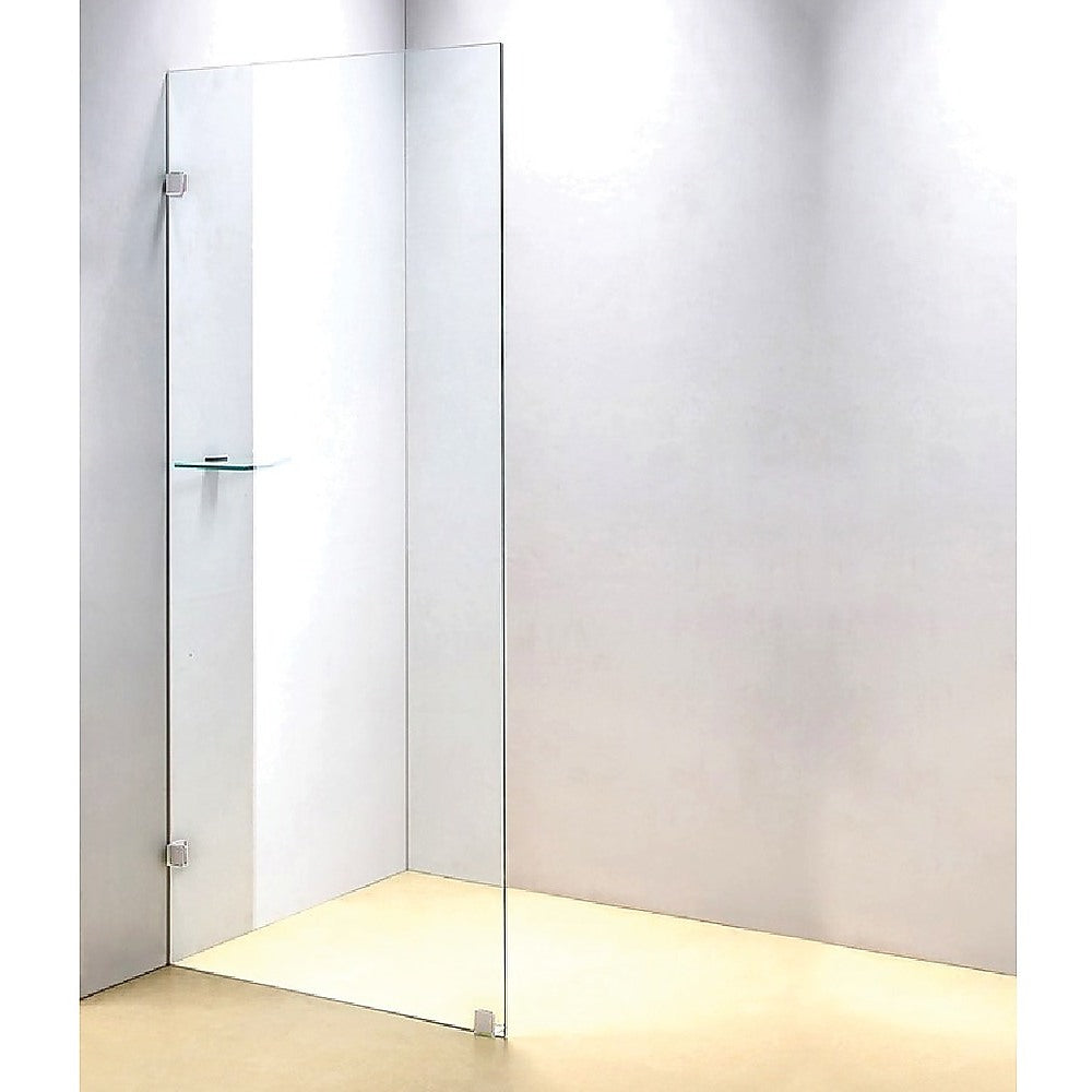 900 x 2100mm Frameless 10mm Safety Glass Shower Screen - image2