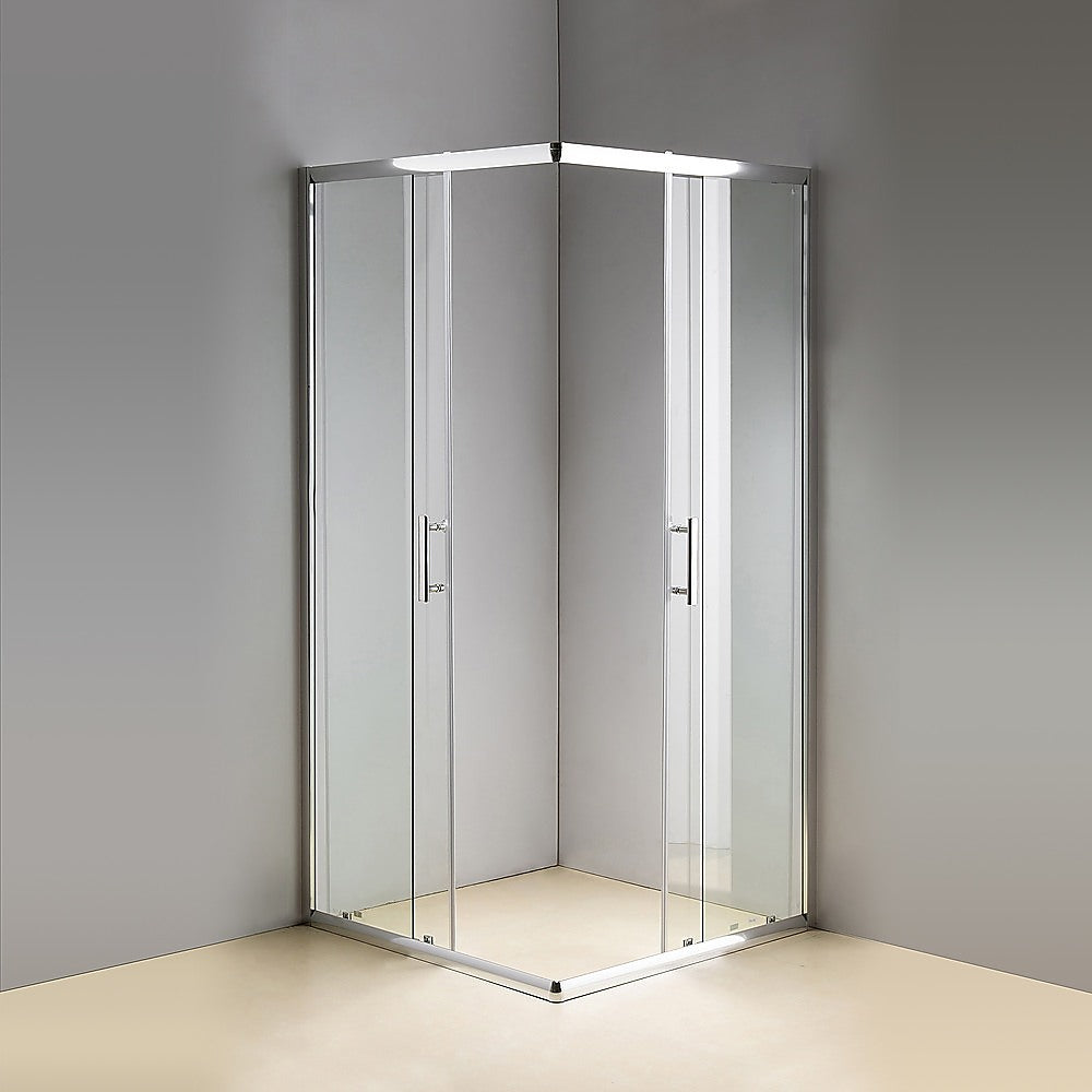 1000 x 900mm Sliding Door Nano Safety Glass Shower Screen By Della Francesca - image2