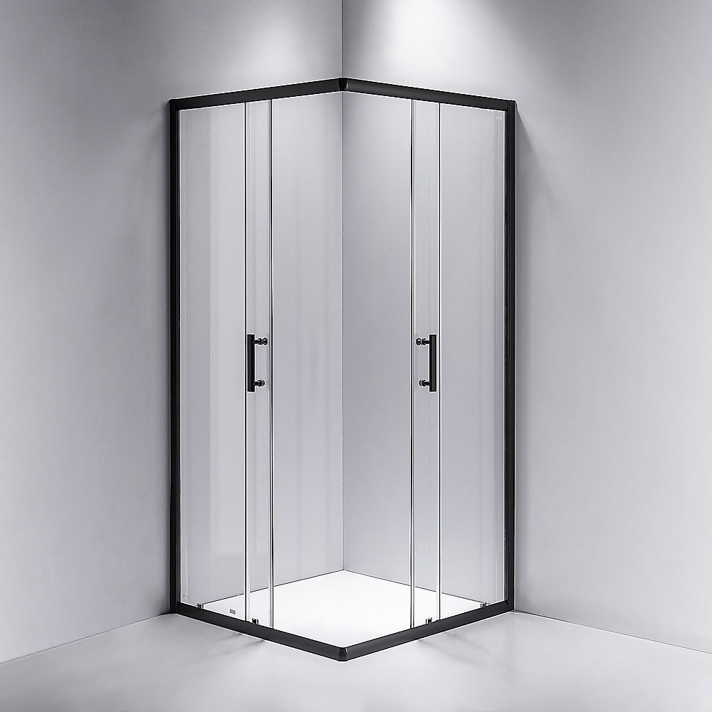 900 x 1000mm Sliding Door Nano Safety Glass Shower Screen By Della Francesca - image2