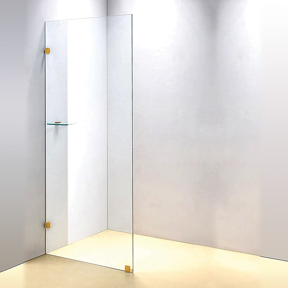 800 x 2000mm Frameless 10mm Safety Glass Shower Screen - image4