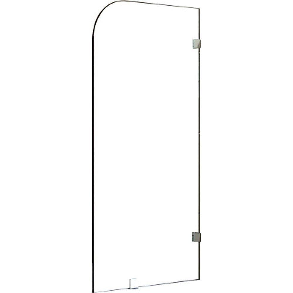 700 x 1450mm Frameless Bath Panel 10mm Glass Shower Screen By Della Francesca - image1