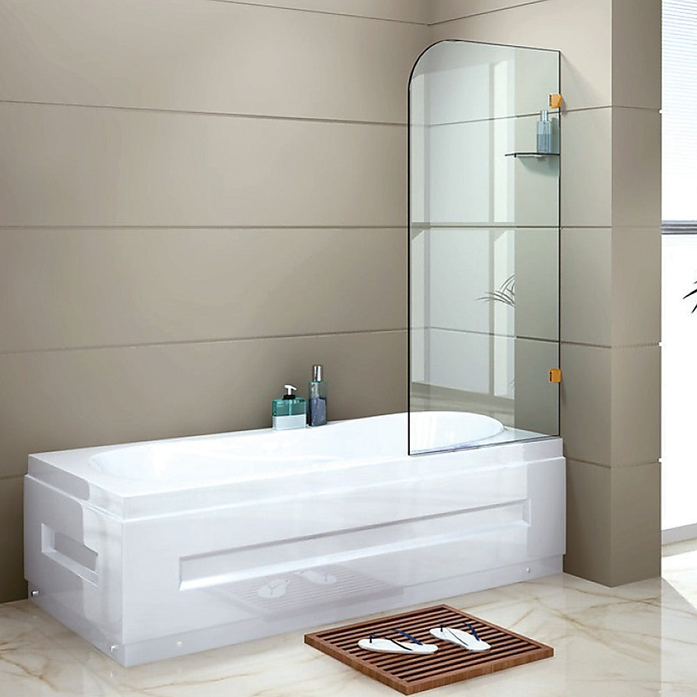 700 x 1450mm Frameless Bath Panel 10mm Glass Shower Screen - image2