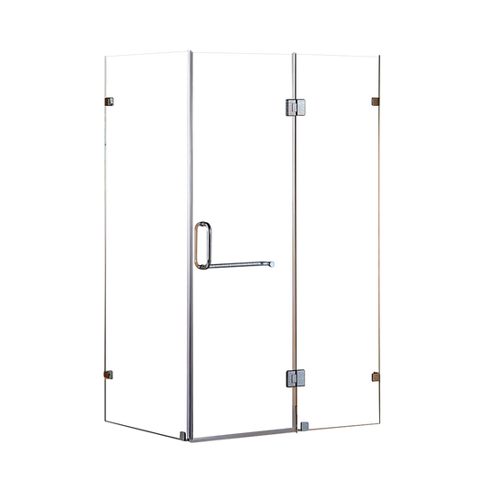 1200 x 900mm Frameless 10mm Glass Shower Screen - image1