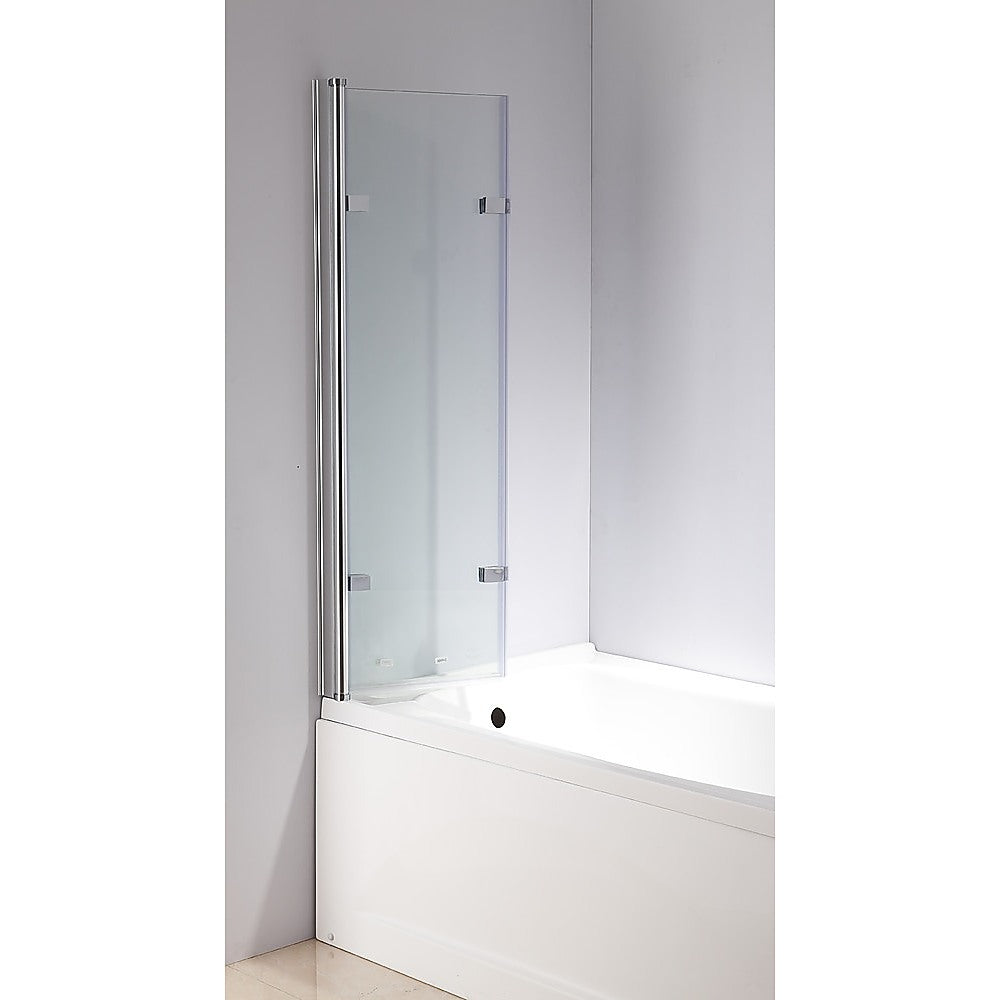 3 Fold Chrome Folding Bath Shower Screen Door Panel 1300mm x 1400mm - image7