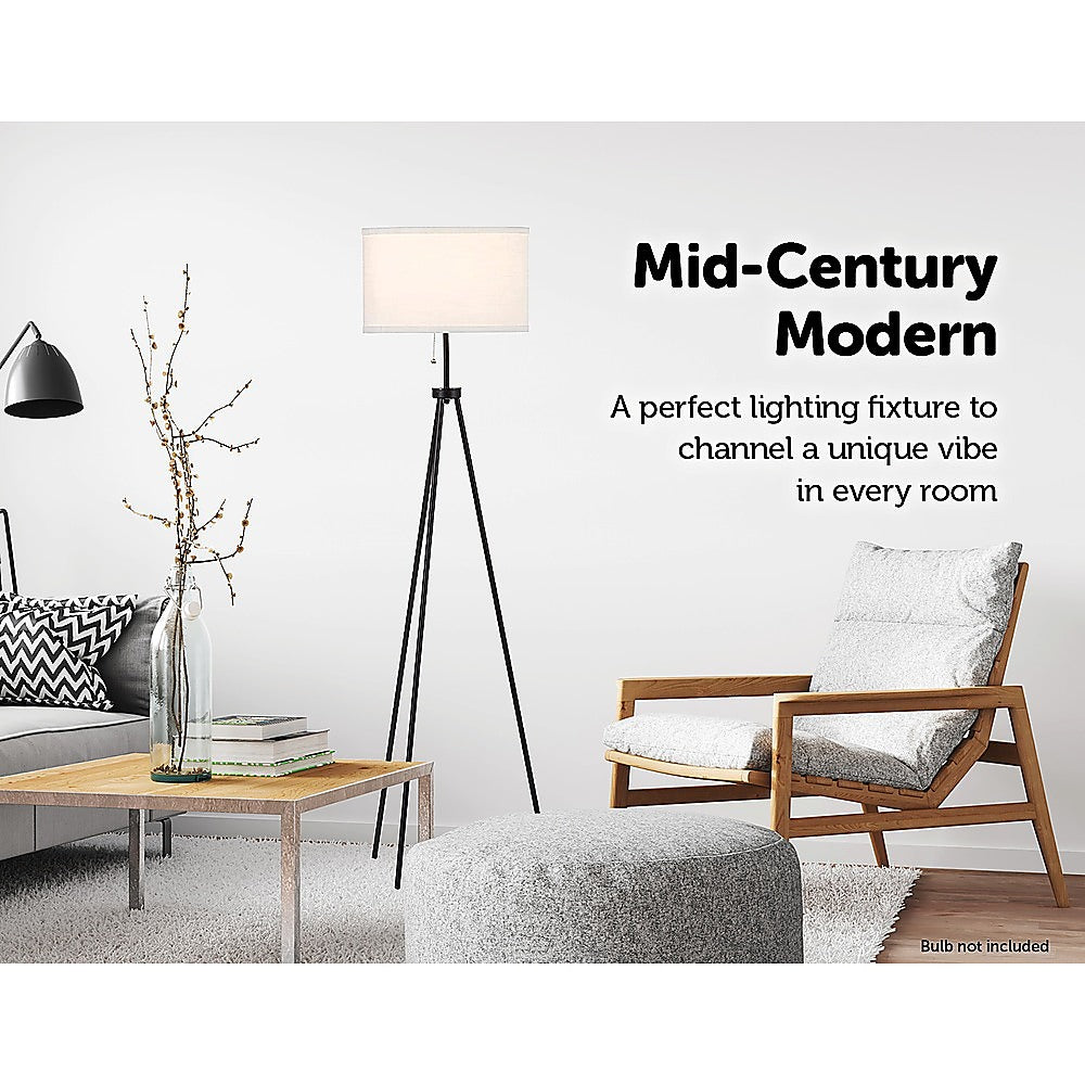 Mid-Century Floor Lamp Modern Tripod Decor Living Room Standing - image7