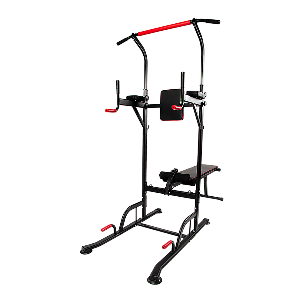 Power Tower Pull Up Weight Bench Dip Multi Station Chin Up Home Gym Equipment - image1