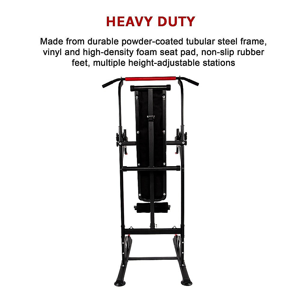 Power Tower Pull Up Weight Bench Dip Multi Station Chin Up Home Gym Equipment - image7