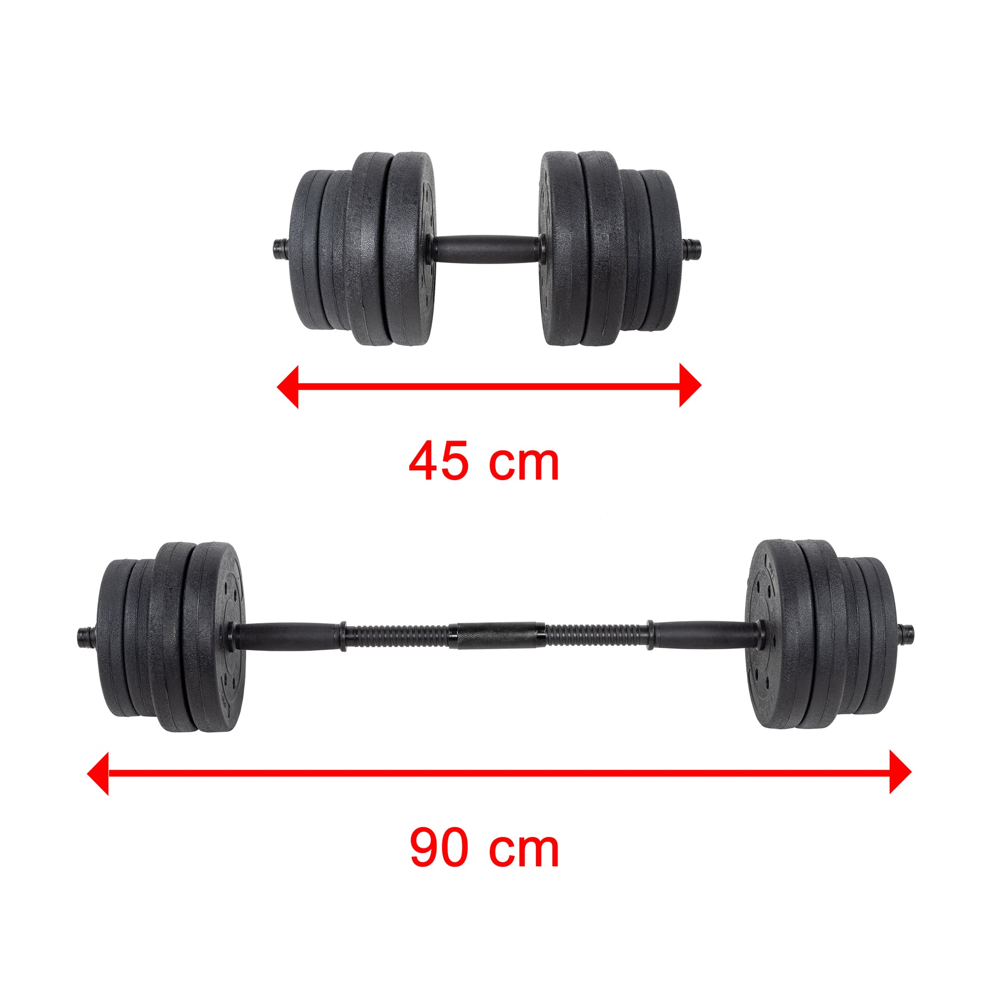 20kg Dumbbell Set Home Gym Fitness Exercise Weights Bar Plate - image8