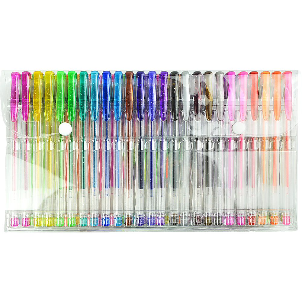 Glitter Gel Pens (100 pack) with 2.5X More Ink - Craft, Kids & Adult Colouring - image6