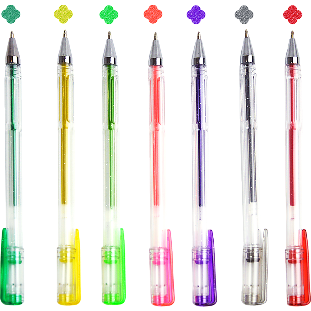 Glitter Gel Pens (100 pack) with 2.5X More Ink - Craft, Kids & Adult Colouring - image5