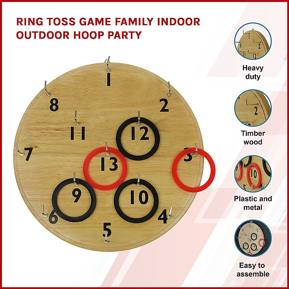 Ring Toss Game Family Indoor Outdoor Hoop Party - image3