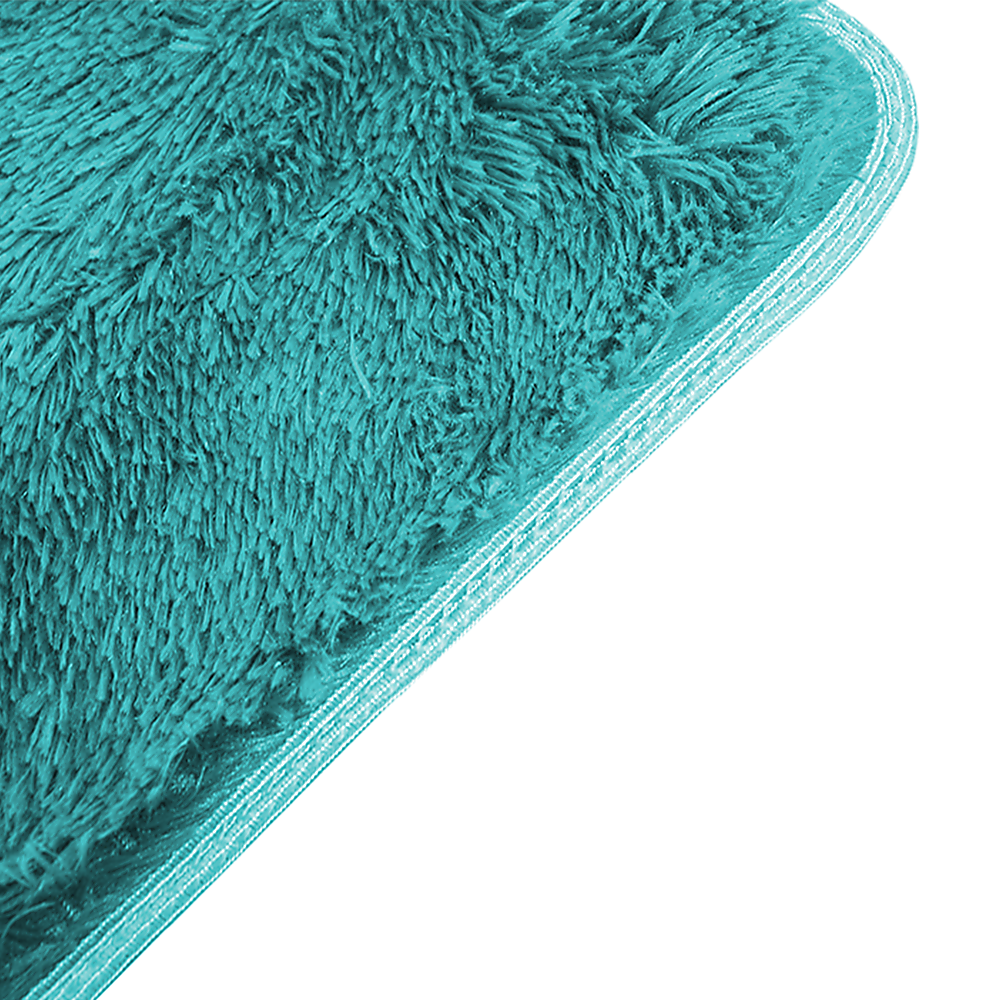 200x140cm Floor Rugs Large Shaggy Rug Area Carpet Bedroom Living Room Mat - Turquoise - image4