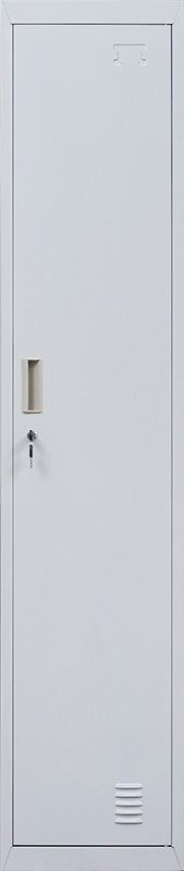 Standard Lock One-Door Office Gym Shed Clothing Locker Cabinet Grey - image3