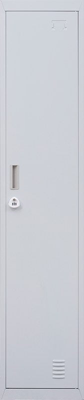 3-Digit Combination Lock One-Door Office Gym Shed Clothing Locker Cabinet Grey - image3