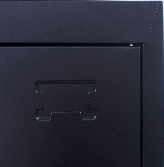 Standard Lock  One-Door Office Gym Shed Clothing Locker Cabinet Black - image5