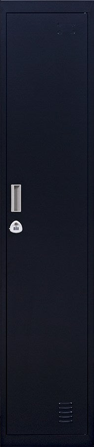 3-Digit Combination Lock One-Door Office Gym Shed Clothing Locker Cabinet Black - image3