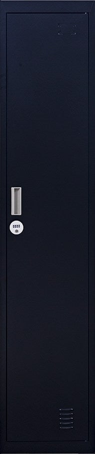 4-Digit Combination Lock One-Door Office Gym Shed Clothing Locker Cabinet Black - image3