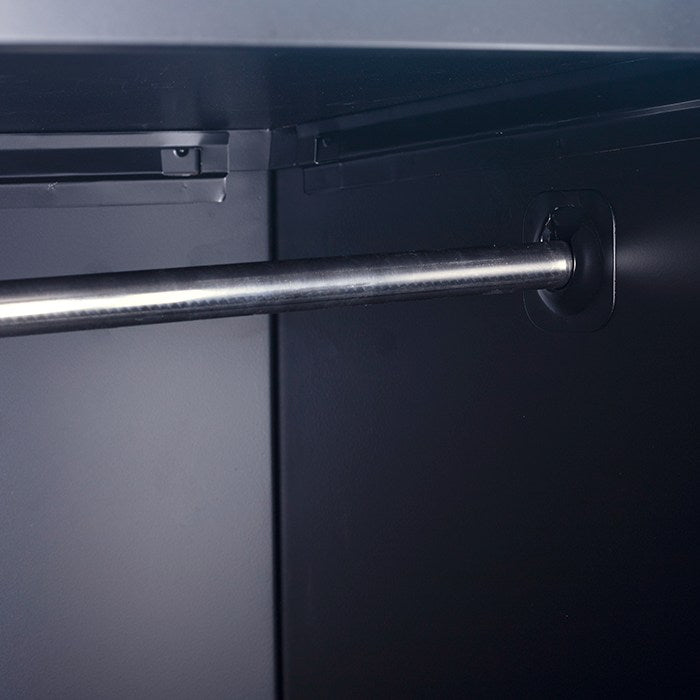 4-Digit Combination Lock One-Door Office Gym Shed Clothing Locker Cabinet Black - image5