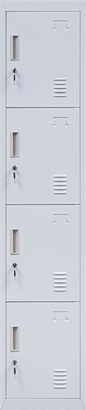 Standard Lock 4 Door Locker for Office Gym Grey - image3