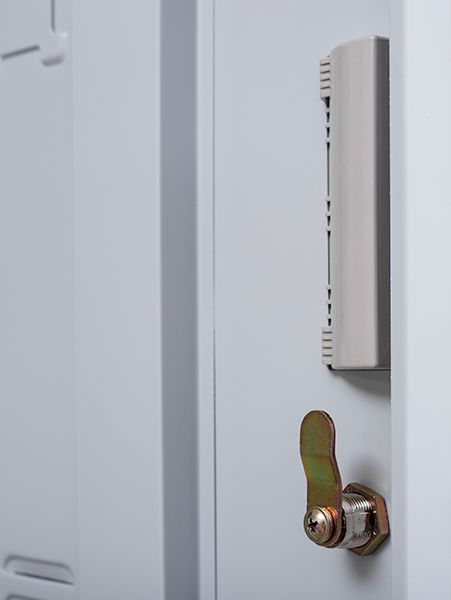 Standard Lock 4 Door Locker for Office Gym Grey - image5