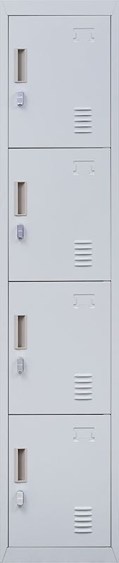 Padlock-operated lock 4 Door Locker for Office Gym Grey - image3