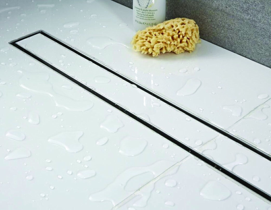 900mm Tile Insert Bathroom Shower Stainless Steel Grate Drain with Centre Outlet Floor Waste - image9