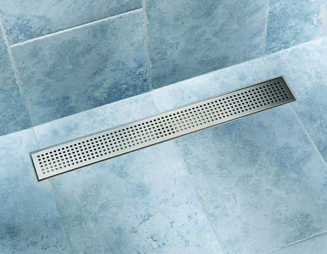 800mm Bathroom Shower Stainless Steel Grate Drain with Centre Outlet Floor Waste - image9