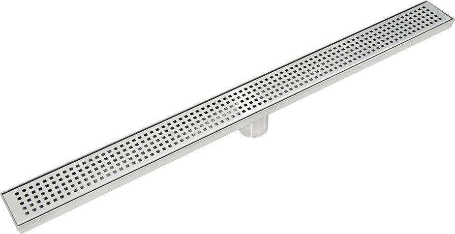 800mm Bathroom Shower Stainless Steel Grate Drain with Centre Outlet Floor Waste - image6