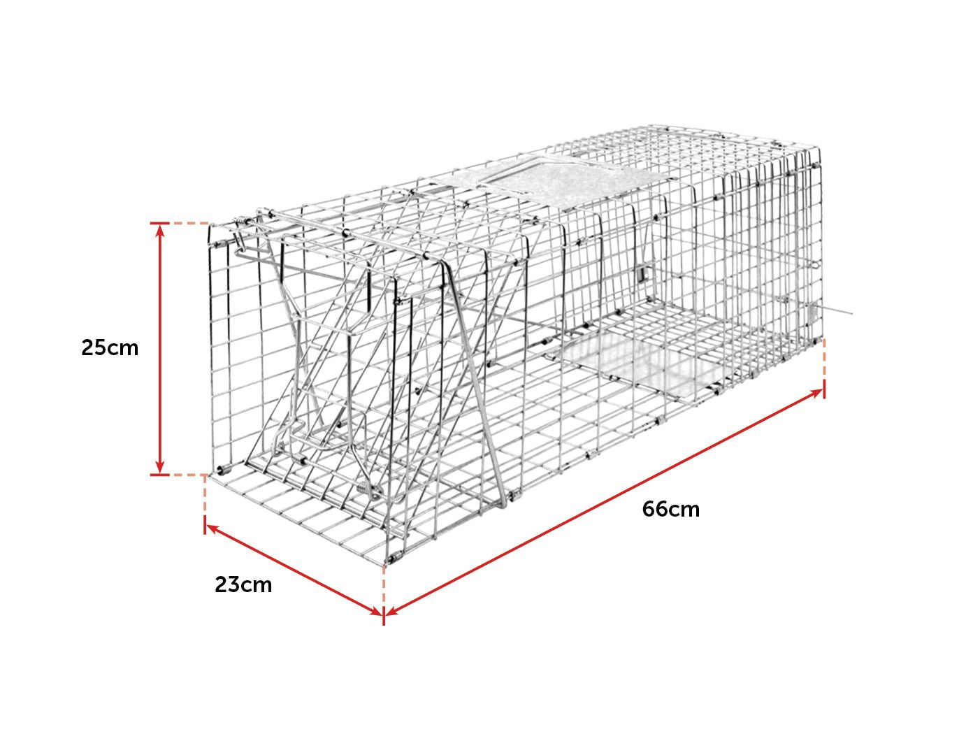 Trap Humane Possum Cage Live Animal Safe Catch Rabbit Cat Hare Fox Bird - image2