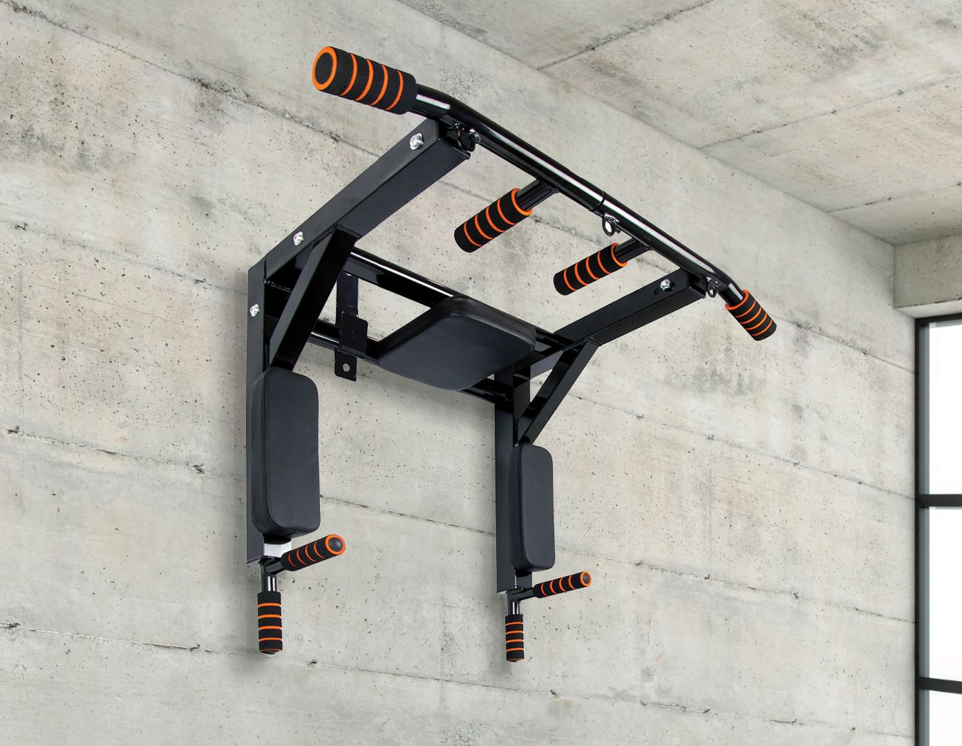 Heavy Duty Wall Mounted Power Station - Knee Raise - Pull Up - Chin Up -Dips Bar - image6