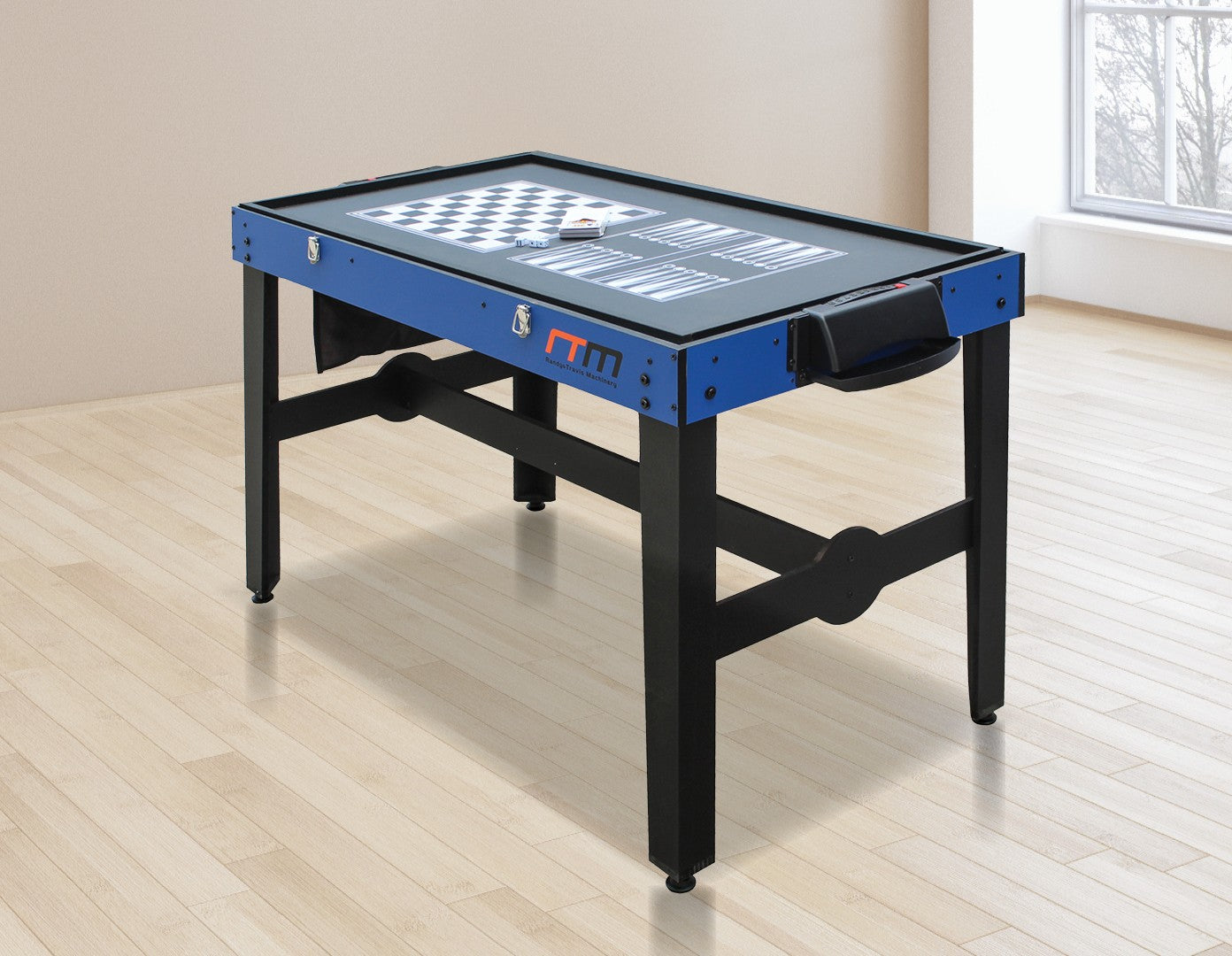 4FT 12-in-1 Combo Games Tables Foosball Soccer Basketball Hockey Pool Table Tennis - image4