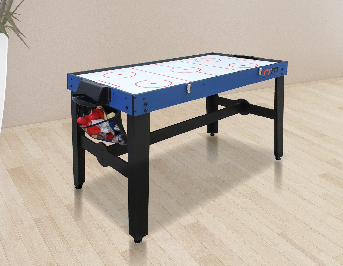 4FT 12-in-1 Combo Games Tables Foosball Soccer Basketball Hockey Pool Table Tennis - image6