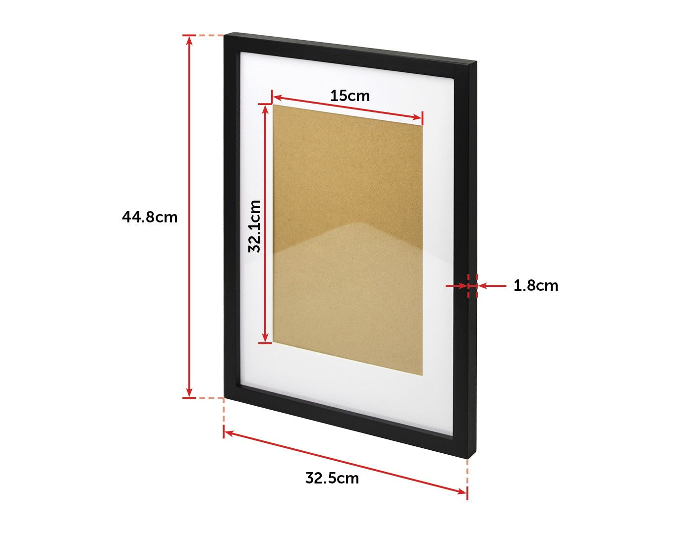 Photo Frames Collage Black A3 Picture Frame Wall Set Home Decor 3PCS - image2