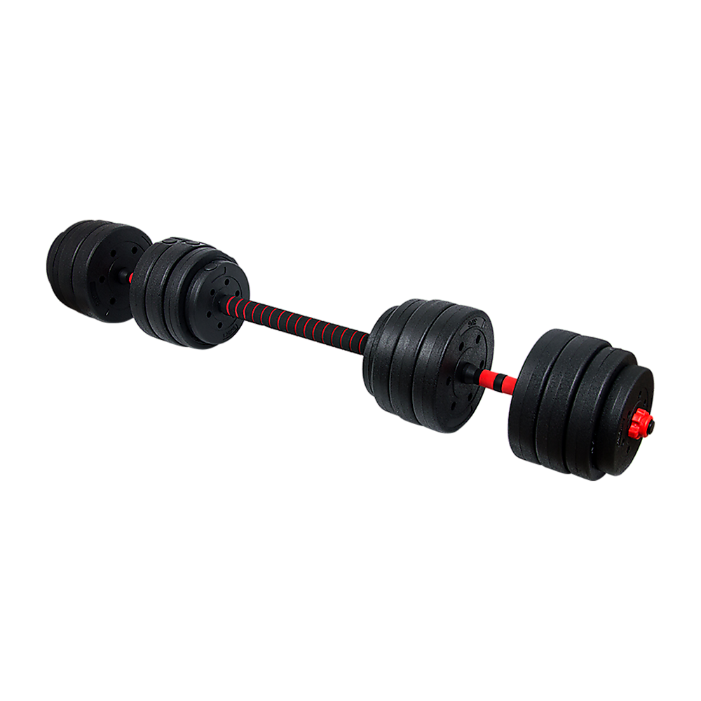 40kg Adjustable Rubber Dumbbell Set Barbell Home GYM Exercise Weights - image5